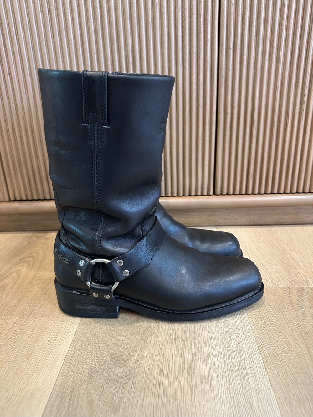 Harley-Davidson Men's Hustin 11-Inch Waterproof Harness Motorcycle Boots sz 10.5
